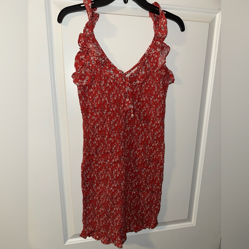 Red Floral Dress